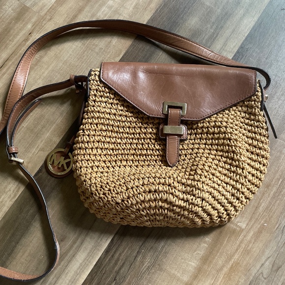 Michael Kors Woven Crossbody Bag - Picture 1 of 3